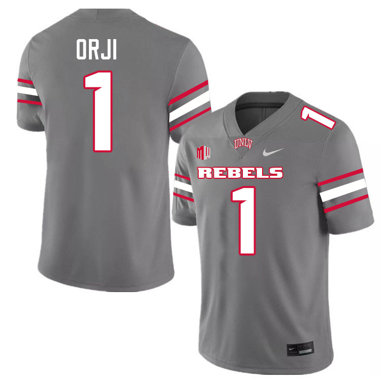 #1 Alex Orji UNLV Rebels College Football Jersey Stitched-Grey